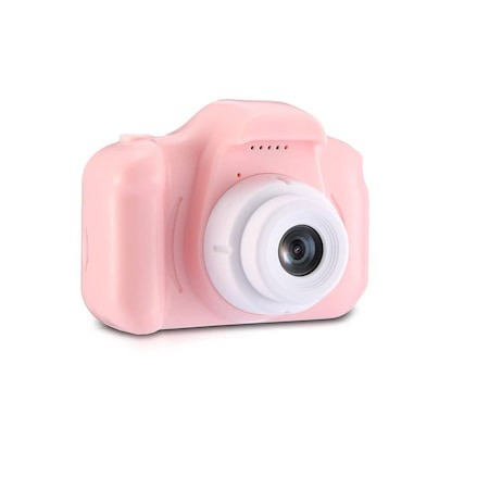 Aparat foto pentru copii,rezolutie 1080P HD,ecran 2 inch,12 MP + SD card inclus - Roz [4]
