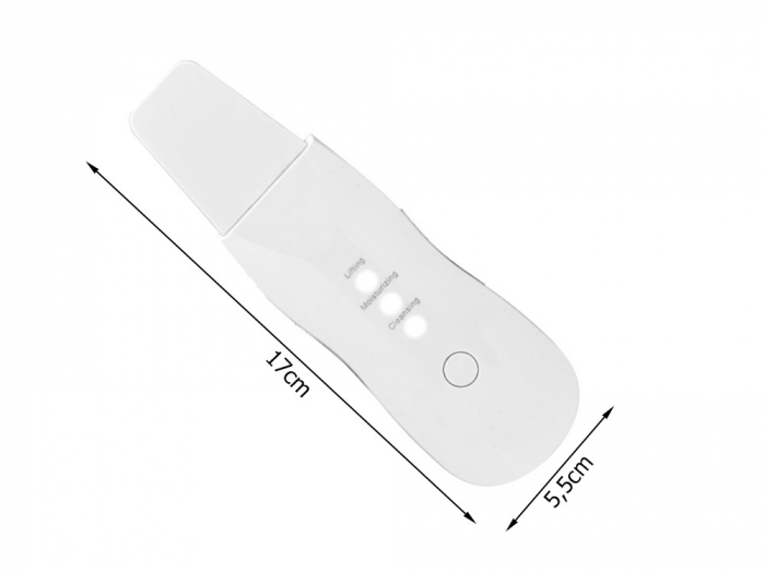 Aparat ingrijire faciala, lifting, curatare piele, cu 2 capete de silicon incluse - Alb [6]