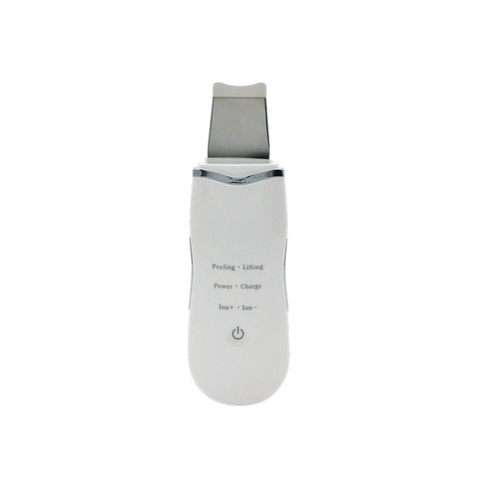 Aparat ultrasonic de curatare faciala si masaj relaxant/antiaging cu ultrasunete - Alb [2]