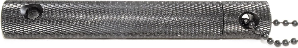 Aprinzator foc cu magneziu si tija feroceriu, kit supravietuire cu protectie si rigla integrata, rezistent, negru [3]