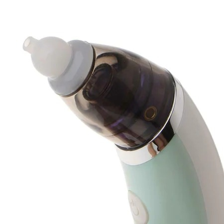 Aspirator nazal electric pentru bebelusi,capat din silicon si cablu de incarcare inclus - Verde [2]