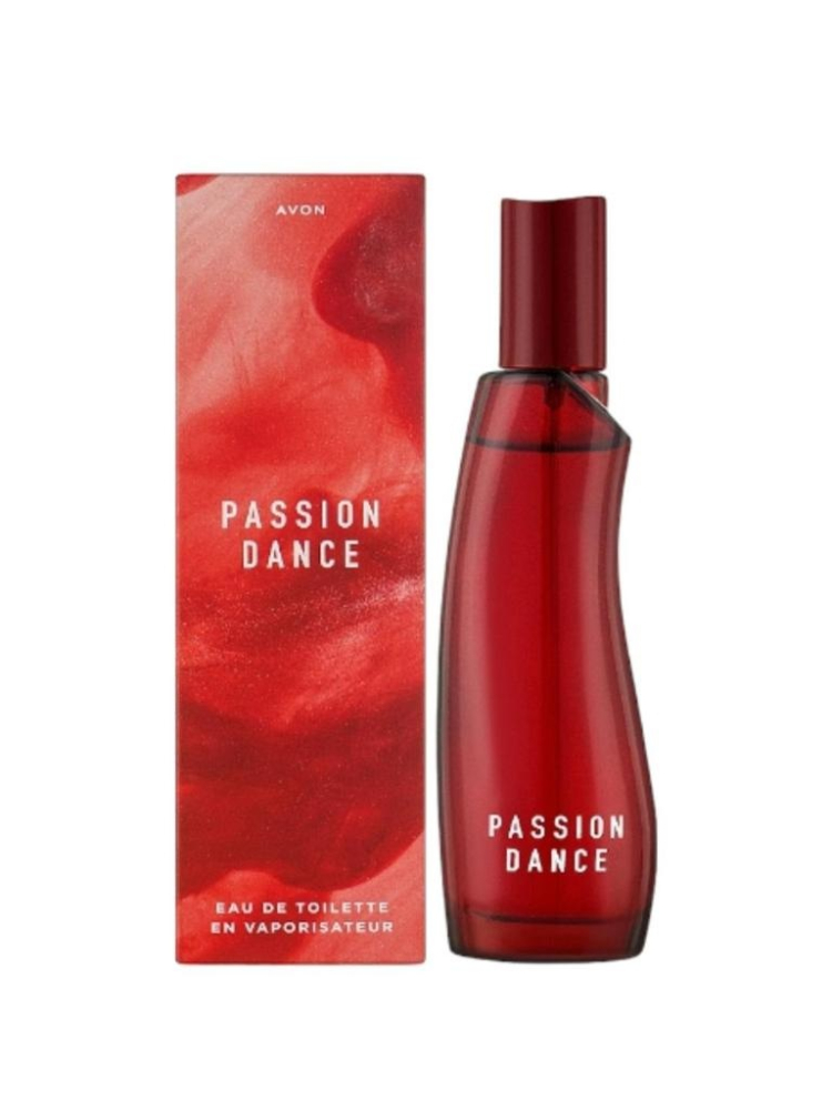 Avon Passion Dance 50 ml – apa de toaleta floral-orientala pentru femei, cu note de mandarina, iasomie, trandafir, mosc si lemn de santal. Un parfum senzual si vibrant, perfect pentru femeia pasionala [1]