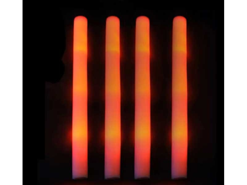 Bagheta cu iluminare LED pentru petreceri, evenimente, spectacole, lungime 47 cm, portocaliu [3]