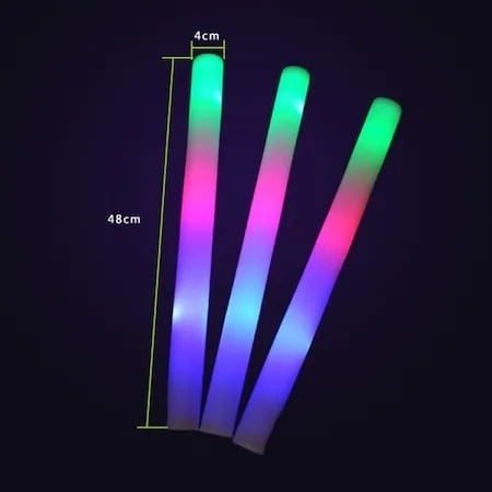 Bagheta cu iluminare LED pentru petreceri,evenimente,spectacole,lungime 47 cm - Verde [3]