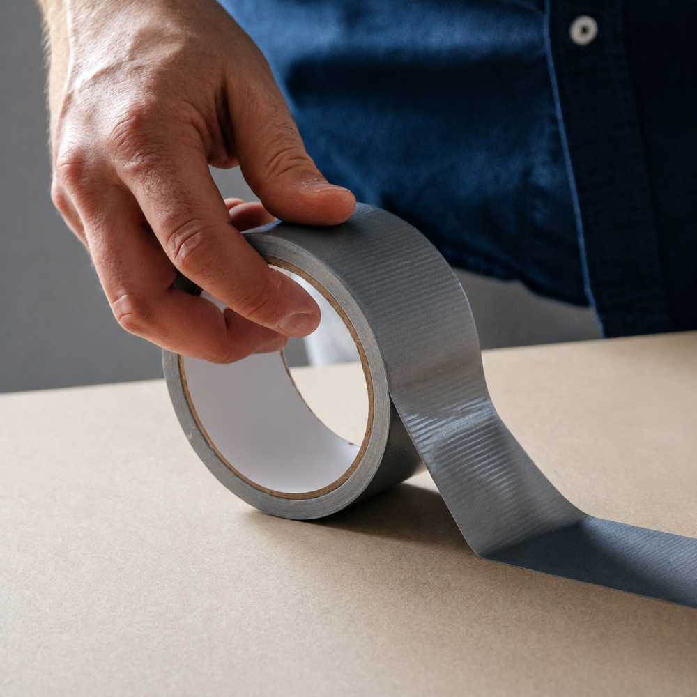 Banda adeziva tehnica gri 48 mm x 10 m, armata si rezistenta la apa, pentru reparatii [5]