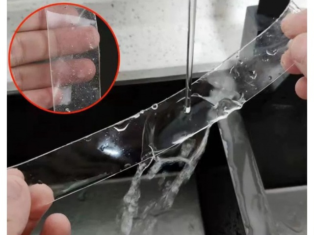 Banda dublu adeziva pentru uz casnic, reutilizabila, lungime 5 m, latime 2 cm, transparenta [7]