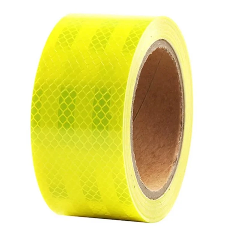 Banda Reflectorizanta Autoadeziva Verde Fluorescent, 10 m x 5 cm, Reflectie Puternica, Rezistenta la Intemperii, pentru Marcaj, Semnalizare si Siguranta [4]