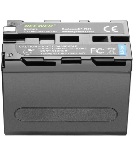 Set 2 Baterii Neewer 6600mAh pentru baterie Li-ion Sony NP-F970 + 2 incarcatoare Neewer [3]