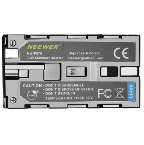 Set 2 Baterii Neewer 6600mAh pentru baterie Li-ion Sony NP-F970 + 2 incarcatoare Neewer [6]