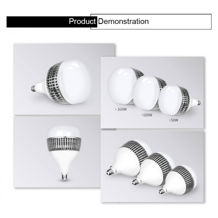 Bec foto LED 100W 6400K - lumina continua rece,fasung E27 [2]