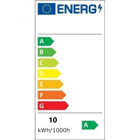 Bec economic LED, clasa energetica A, putere 10W, soclu clasic E27, temperatura 6500K, culoare alb rece [2]