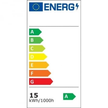 Bec economic LED, clasa energetica A, putere 15W, soclu clasic E27, temperatura 6500K, culoare alb rece [2]