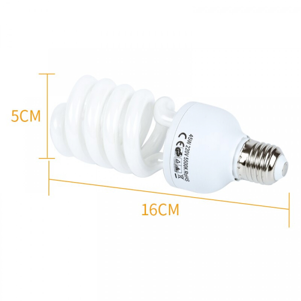 Bec lumina difuza E27 220v 5500k 45W, pentru studio foto [3]
