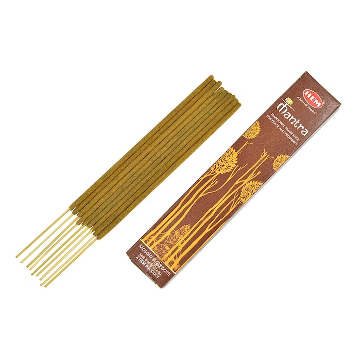 Betisoare parfumate aromaterapie Mantra 10 buc, 20 cm, relaxare, improspatare aer, meditatie si ambient placut [5]