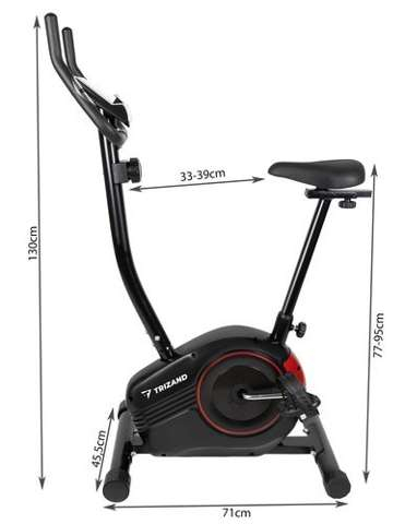 Bicicleta fitness stationara,reglabila,rezistenta magnetica,greutate maxima admisa 130 kg [2]