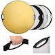Reflector,blenda de difuzie lumini,5in1,alb,negru,argintiu,auriu,panou 60 cm diametru [3]