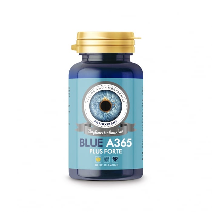 Blue A365 Plus Forte antioxidant, supliment natural, cantitate 90 capsule