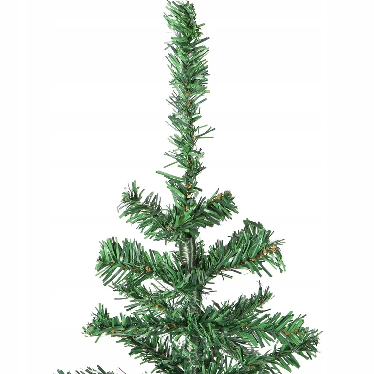 Brad artificial verde 90 cm pentru Craciun, cu ramuri flexibile, suport inclus, reutilizabil [5]