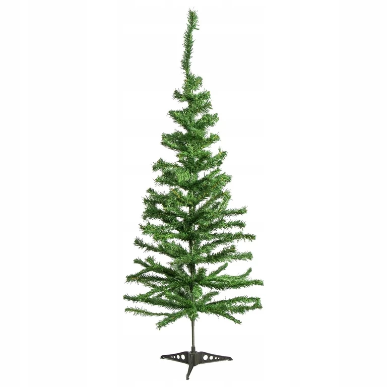 Brad artificial verde 90 cm pentru Craciun, cu ramuri flexibile, suport inclus, reutilizabil [6]
