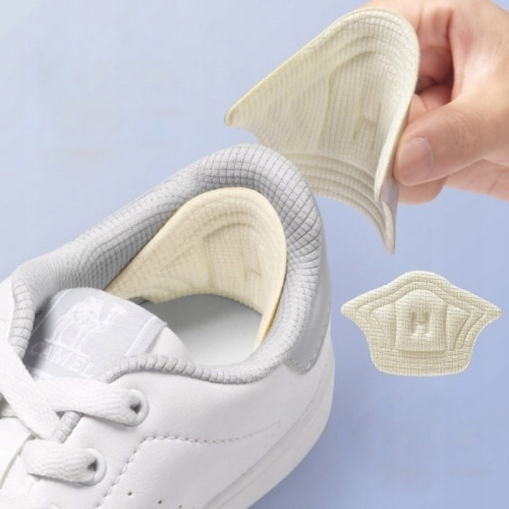 Branturi din spuma pentru calcai, 2 piese, confort sporit, autoadezive, alb [6]