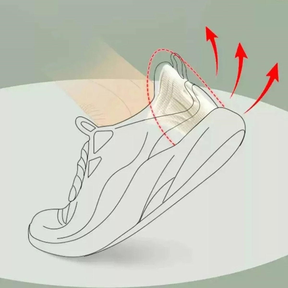 Branturi pentru calcai cu pernite din spuma 4D, 2 piese, amortizare superioara, autoadezive, marime universala, ideale pentru reducerea frecarii si cresterea confortului in incaltamintea de zi cu zi,  [4]