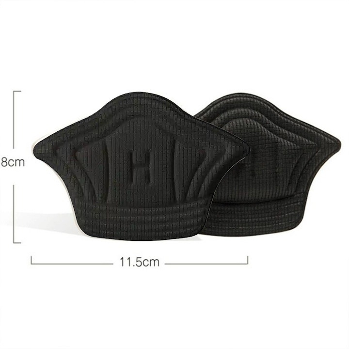 Branturi pentru calcai cu pernite din spuma 4D, 2 piese, amortizare superioara, autoadezive, marime universala, ideale pentru reducerea frecarii si cresterea confortului in incaltamintea de zi cu zi,  [5]