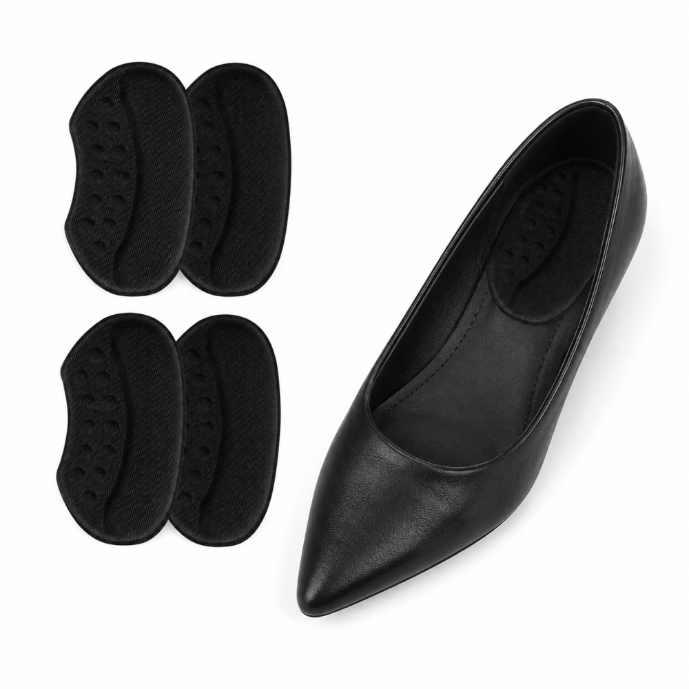Branturi pentru Incaltaminte, din Spuma, Universal, Protectie Calcai, Reglare Numar, 6 mm Grosime, Adeziv, Negru [4]