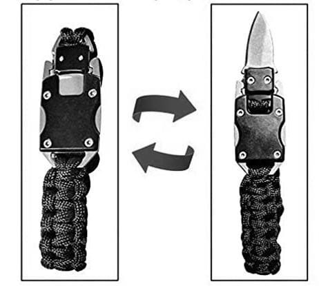 Bratara supravietuire pentru camping, cutit inclus - Camuflaj [3]