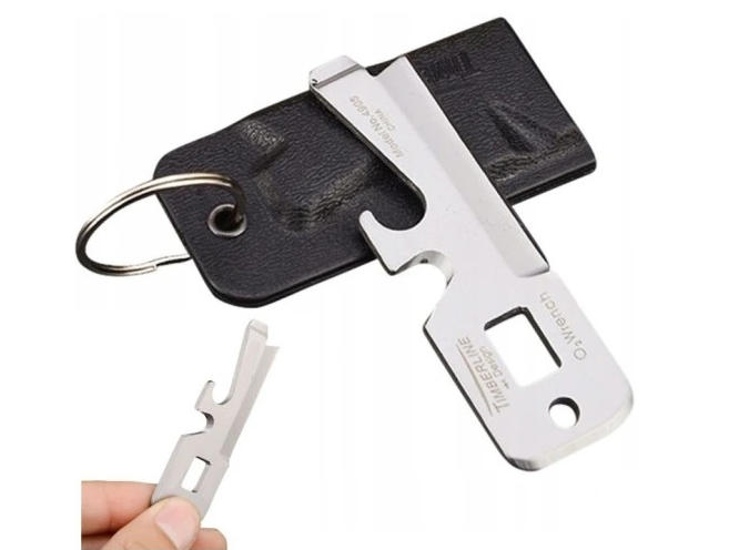 Breloc multifunctional, cutit, desfacator sticle, surubelnita, 8.5 x 3 cm, argintiu [6]