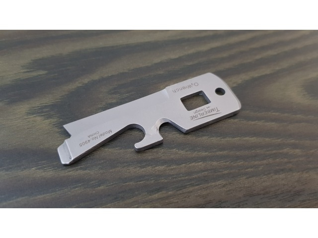 Breloc multifunctional, cutit, desfacator sticle, surubelnita, 8.5 x 3 cm, argintiu [11]