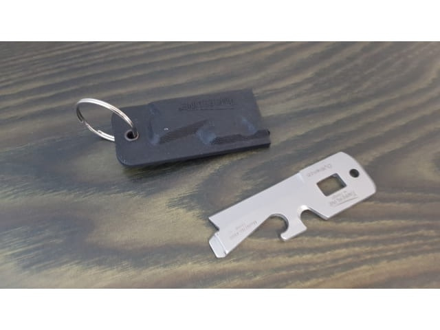 Breloc multifunctional, cutit, desfacator sticle, surubelnita, 8.5 x 3 cm, argintiu [9]