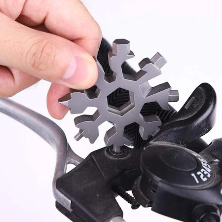 Surubelnita multifunctionala,18 in1, Model fulg de nea 6x6 cm - Gri [3]