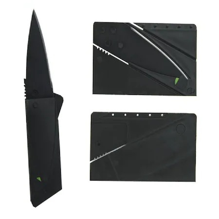 Briceag Cutit tip card de credit,multifunctional - Negru [3]