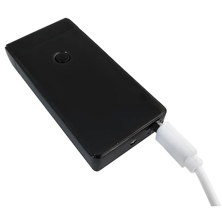 Bricheta cu Flacara Anti-Vant, Functioneaza Fara Gaz, Incarcare USB, Culoare Negru [5]