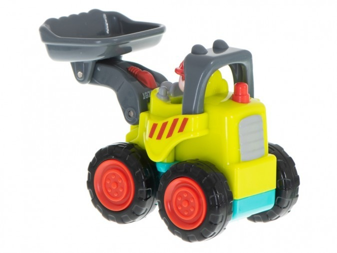 Buldozer de jucarie, plastic, multicolor, 18+ luni, 7 x 4 x 6 cm [3]