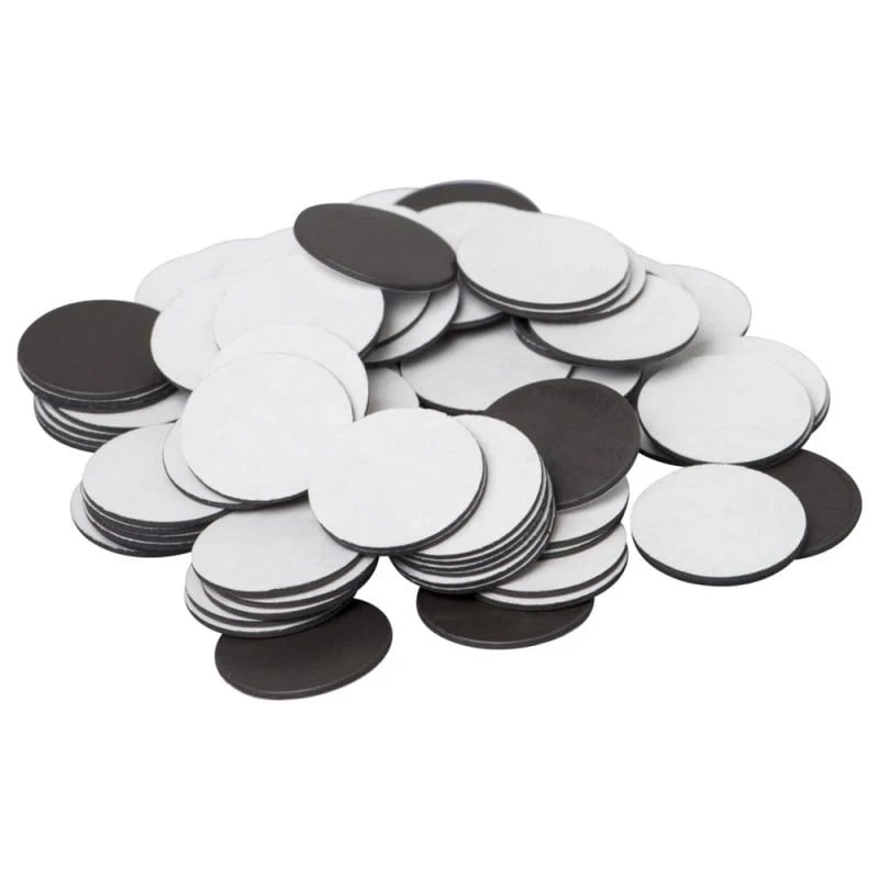 Buline magnetice autoadezive pentru fixare si organizare, set 50 bucati, diametru 25 mm [4]
