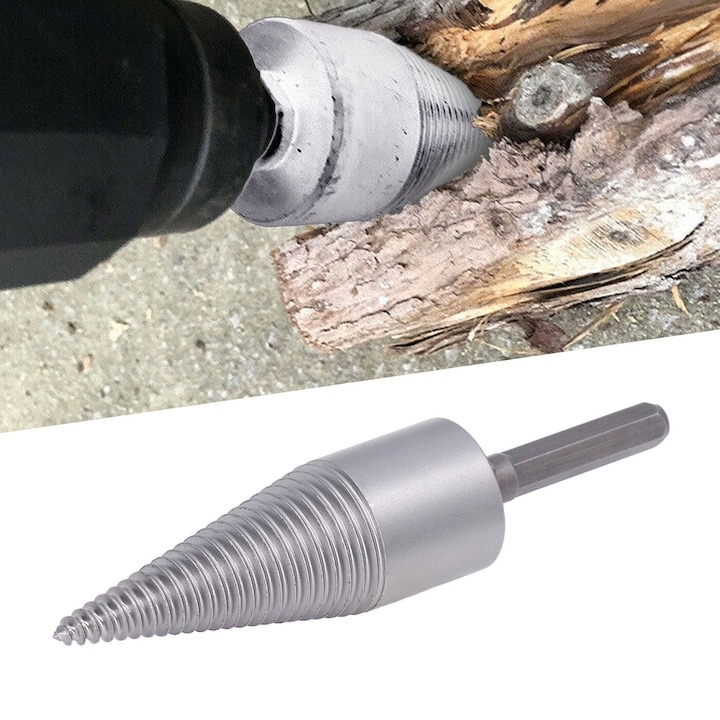 Burghiu pentru despicat lemn, diametru 32 mm, pentru bormasina cu impact [4]