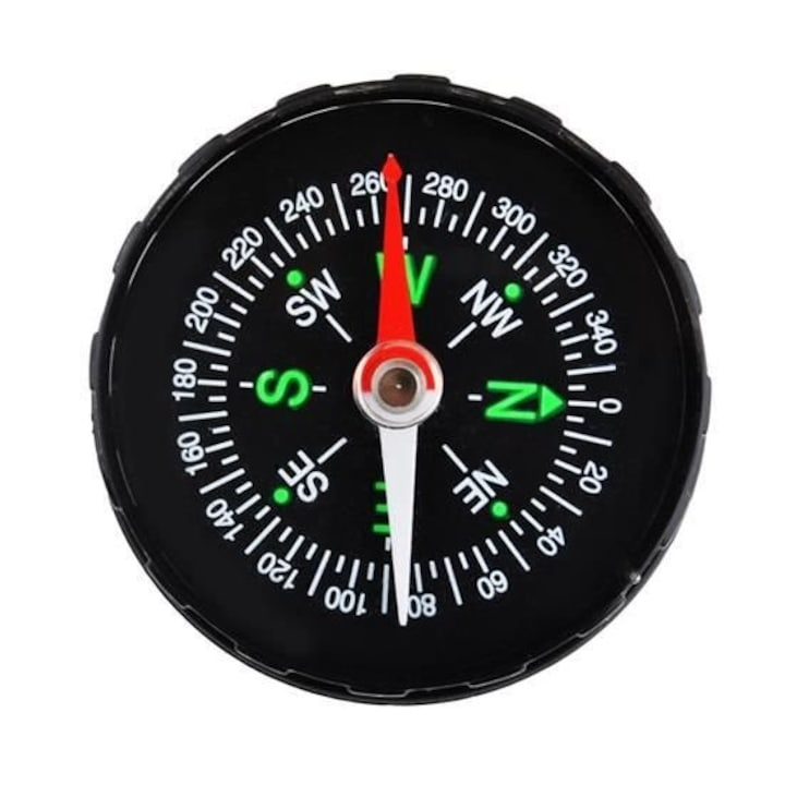 Busola de buzunar pentru orientare, ABS portabila, cadran directii N S E W, precizie ±1°, pentru camping si drumetii [2]