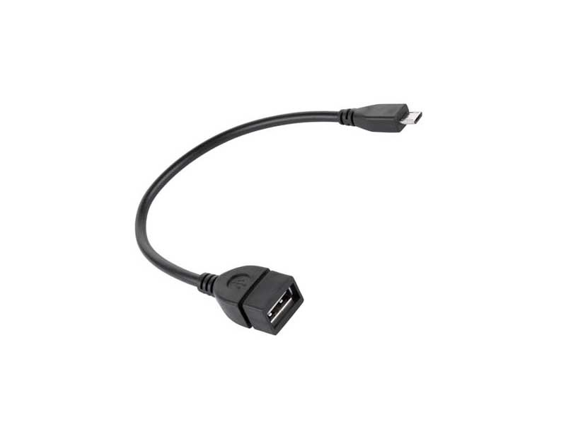 Cablu adaptor OTG, USB mama - micro USB tata, 20 cm