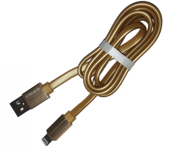 Cablu date si incarcare, USB - Iphone,100 cm - Auriu [2]