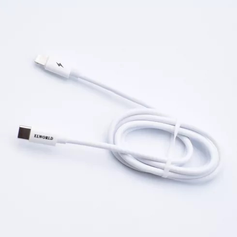 Cablu de date si incarcare rapida 18W,USB C-USB Iphone,100 cm - Alb [2]