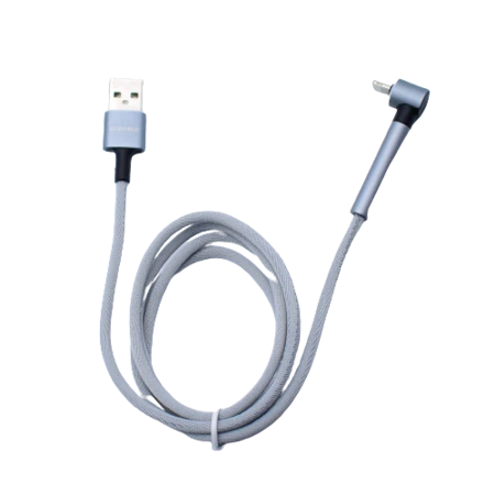 Cablu date si incarcare fir textil USB-Type C 100 cm - Gri