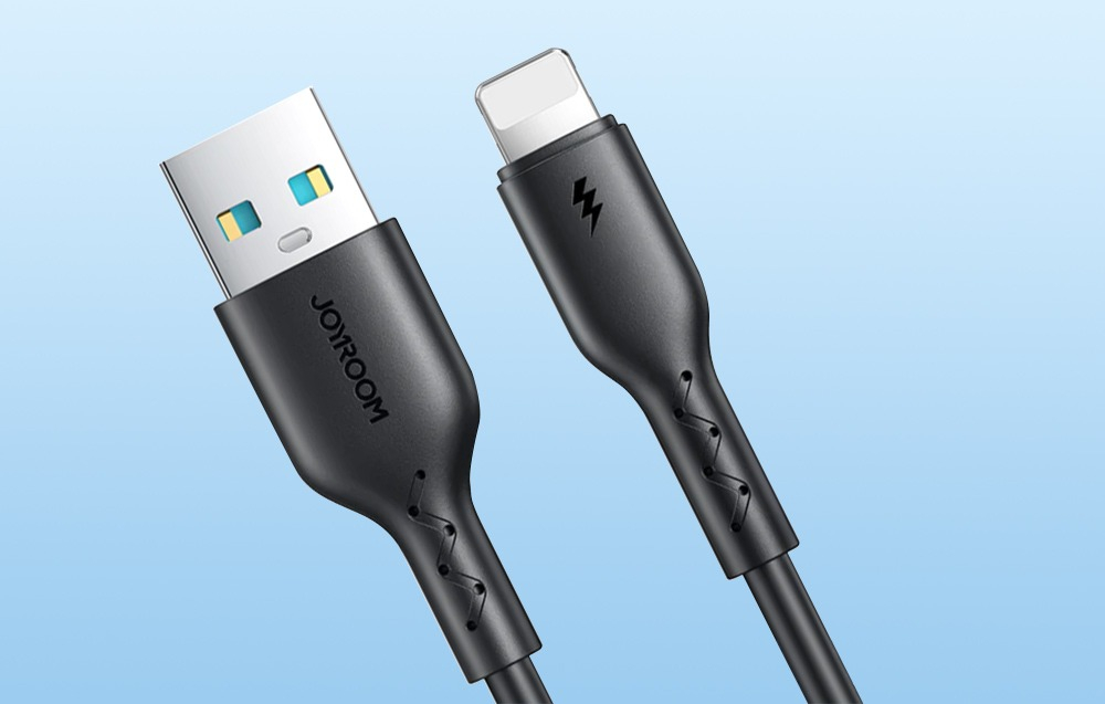 Cablu de incarcare rapida si transfer date, USB-A la Lightning, lungime 1 m, 480 Mbps, negru [4]