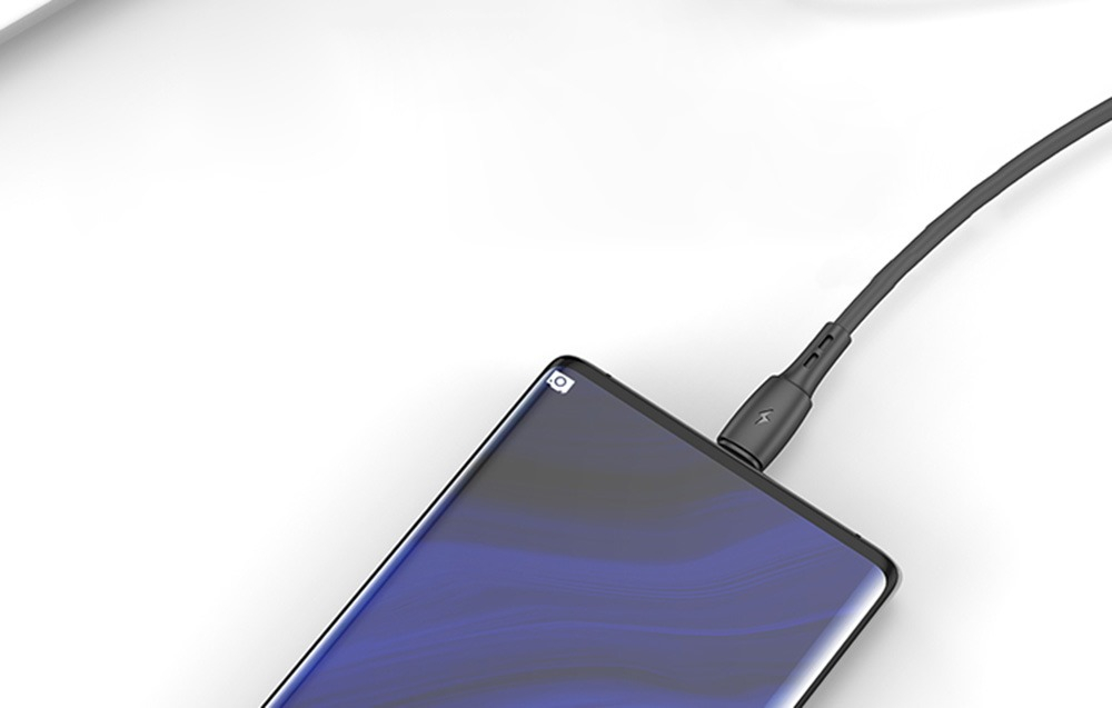 Cablu pentru incarcare si transfer date, USB - micro USB, 1 m, 3 A, negru [2]