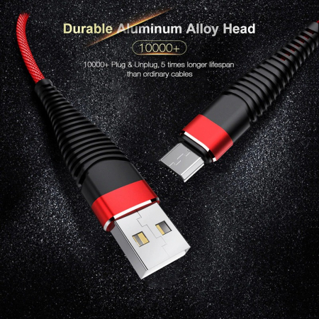 Cablu date si incarcare Lighting Iphone 100 cm - Rosu [3]