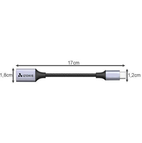 Cablu date rapid USB A 3.0 - USB Type C, lungime cablu 17 cm - Negru [4]
