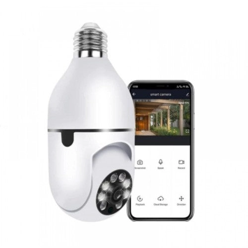 Camera de supraveghere wifi,senzori miscare,conectare Android,iOS,soclu bec E27 [3]