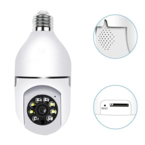 Camera de supraveghere wifi,senzori miscare,conectare Android,iOS,soclu bec E27 [2]