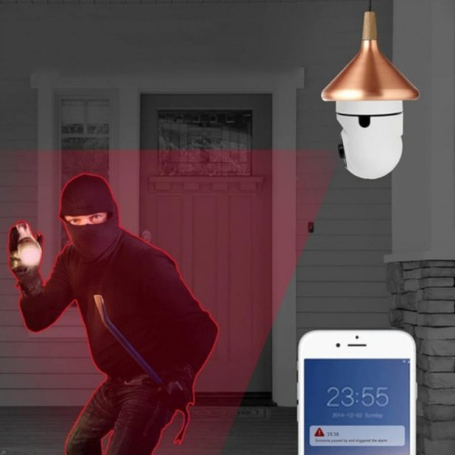 Camera de supraveghere wifi,senzori miscare,conectare Android,iOS,soclu bec E27 [9]