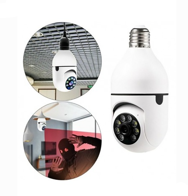 Camera de supraveghere wifi,senzori miscare,conectare Android,iOS,soclu bec E27 [5]